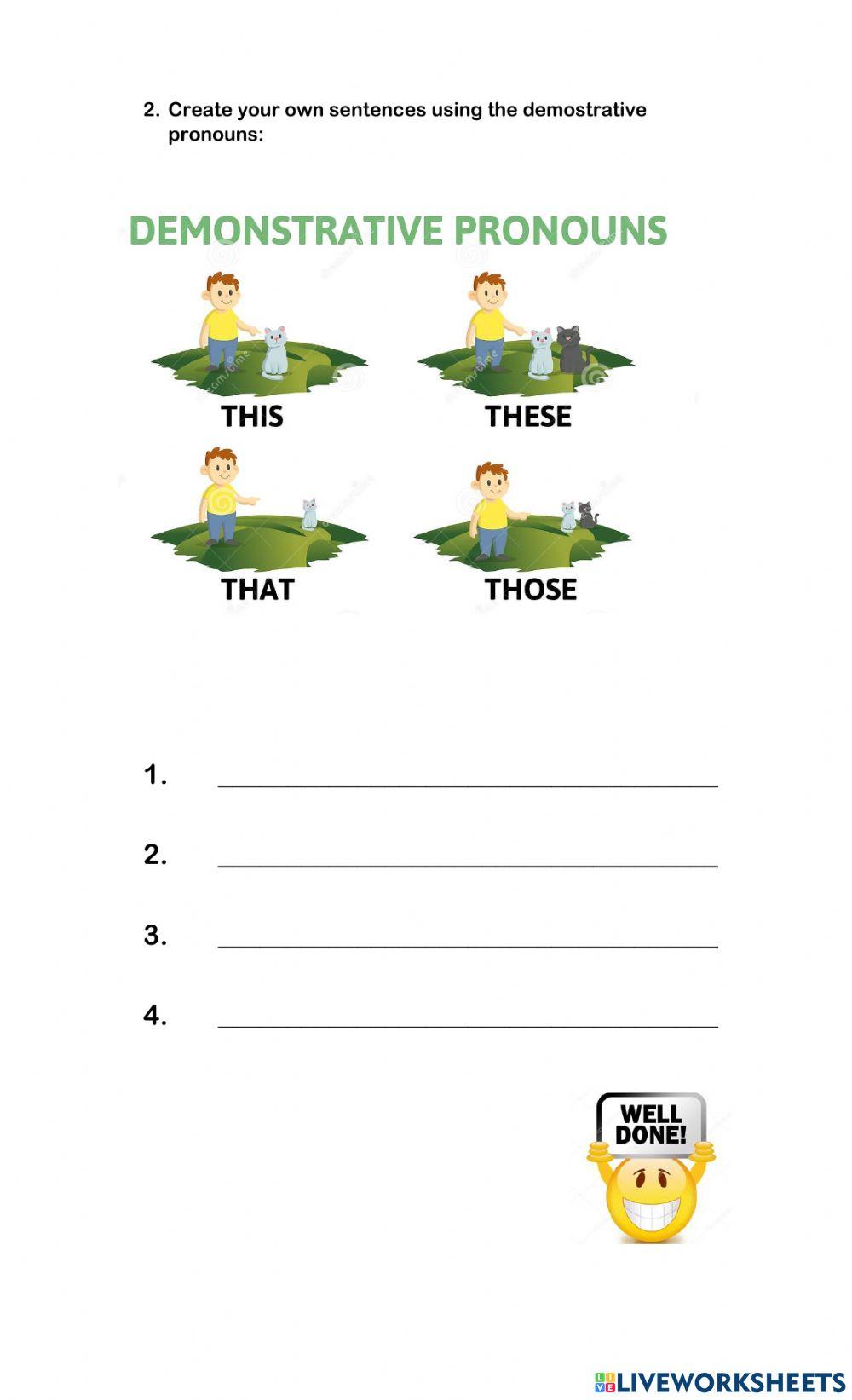 Demostrative pronouns