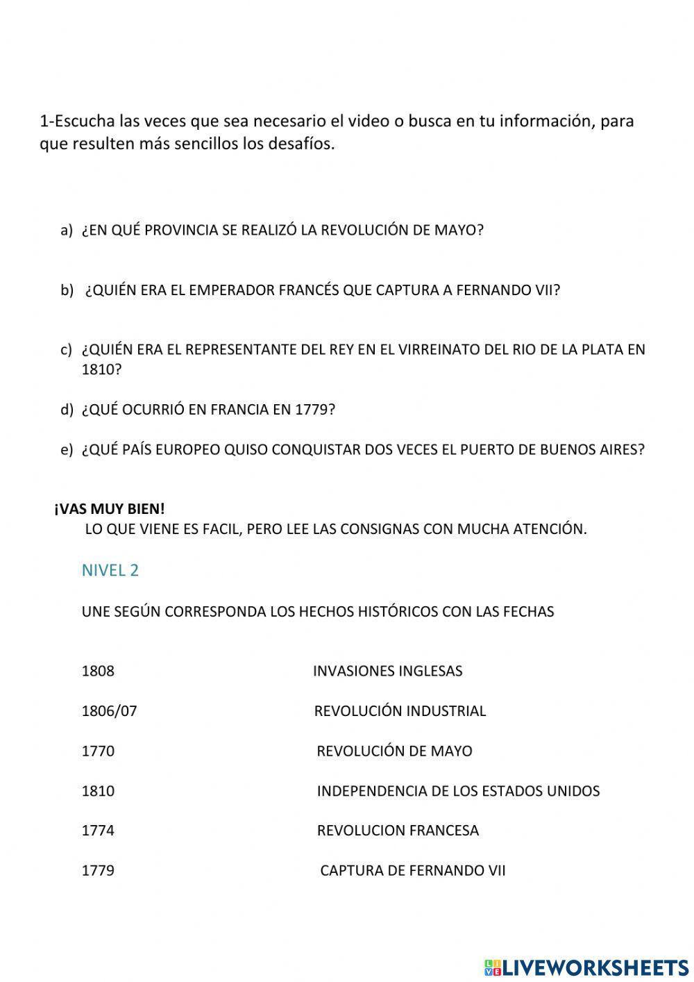 Revolucion de mayo de 1810