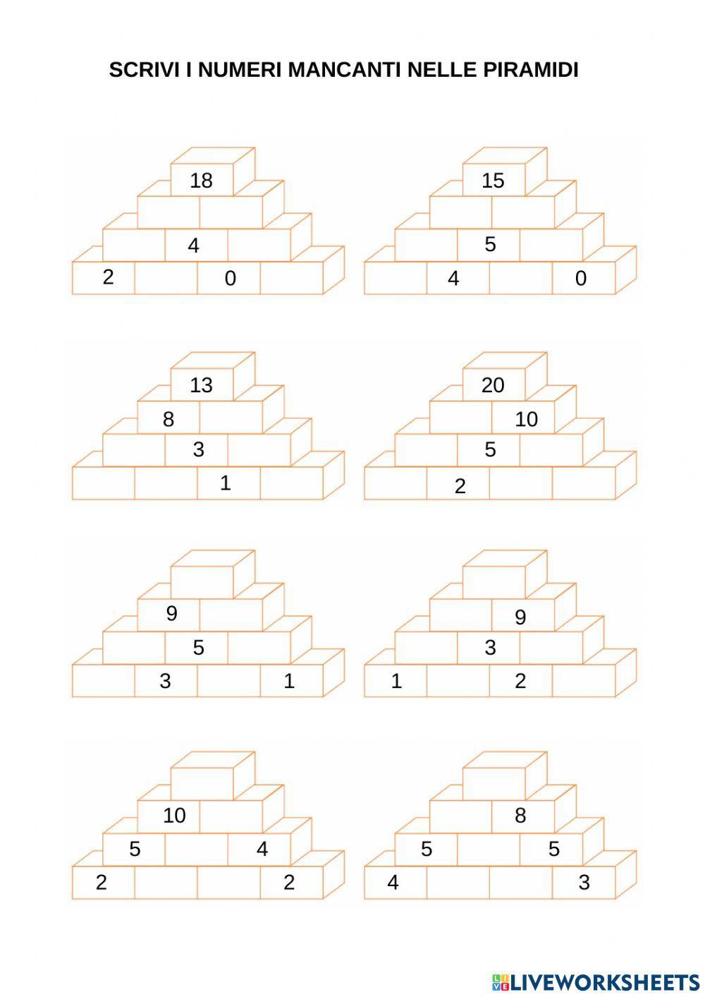 Operazioni con le Piramidi 3