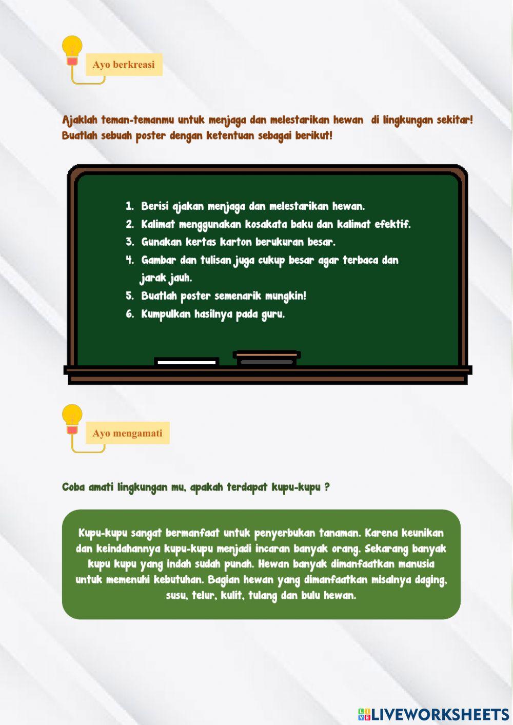 LKPD Kelas IV Tema 3 Subtema 2