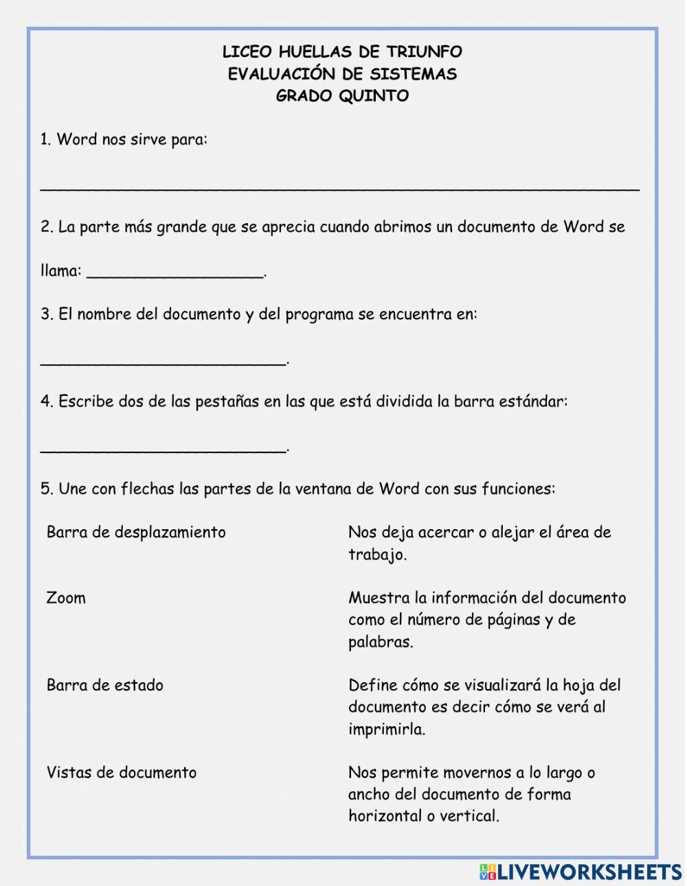 Evaluación de sistemas