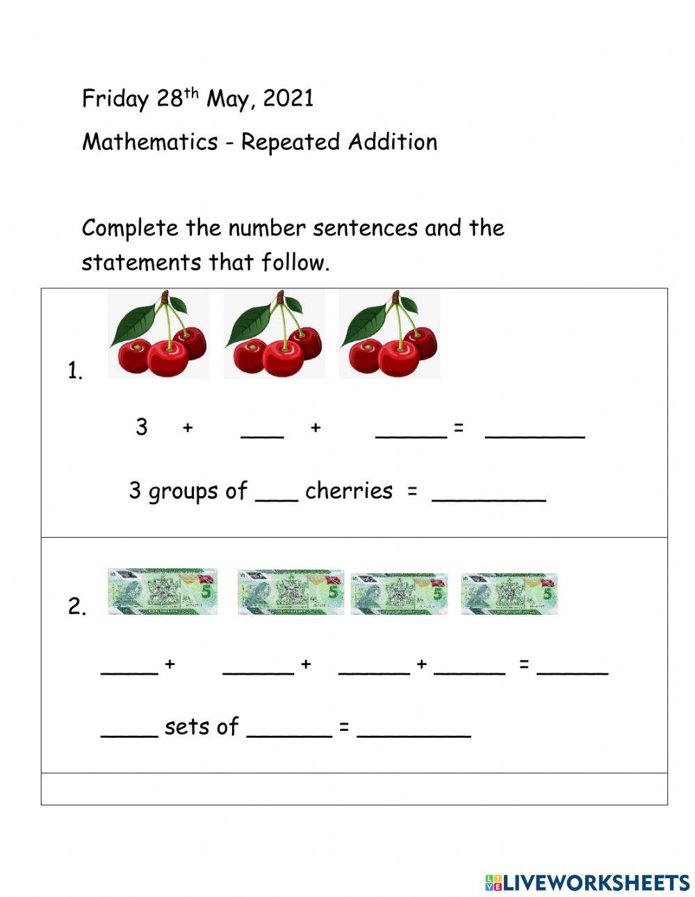 1041898 | Mathematics | dicedpineapples | LiveWorksheets