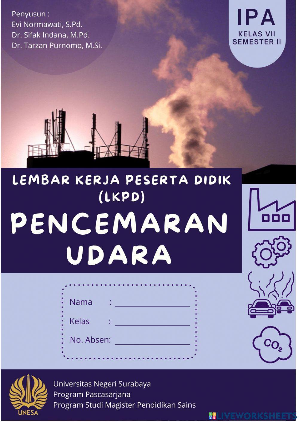 E-LKPD pencemaran udara