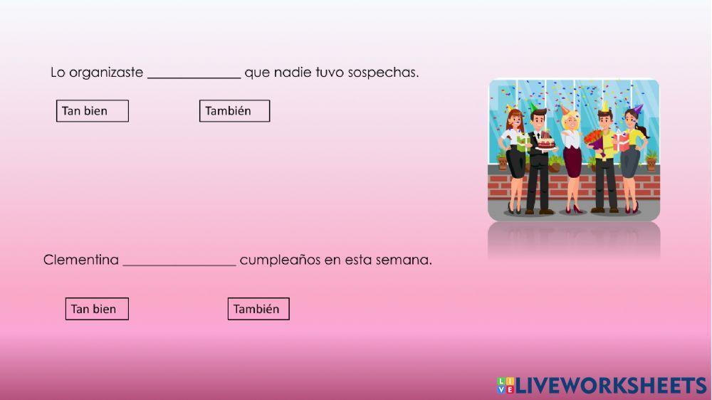 Combinaciones gramaticales