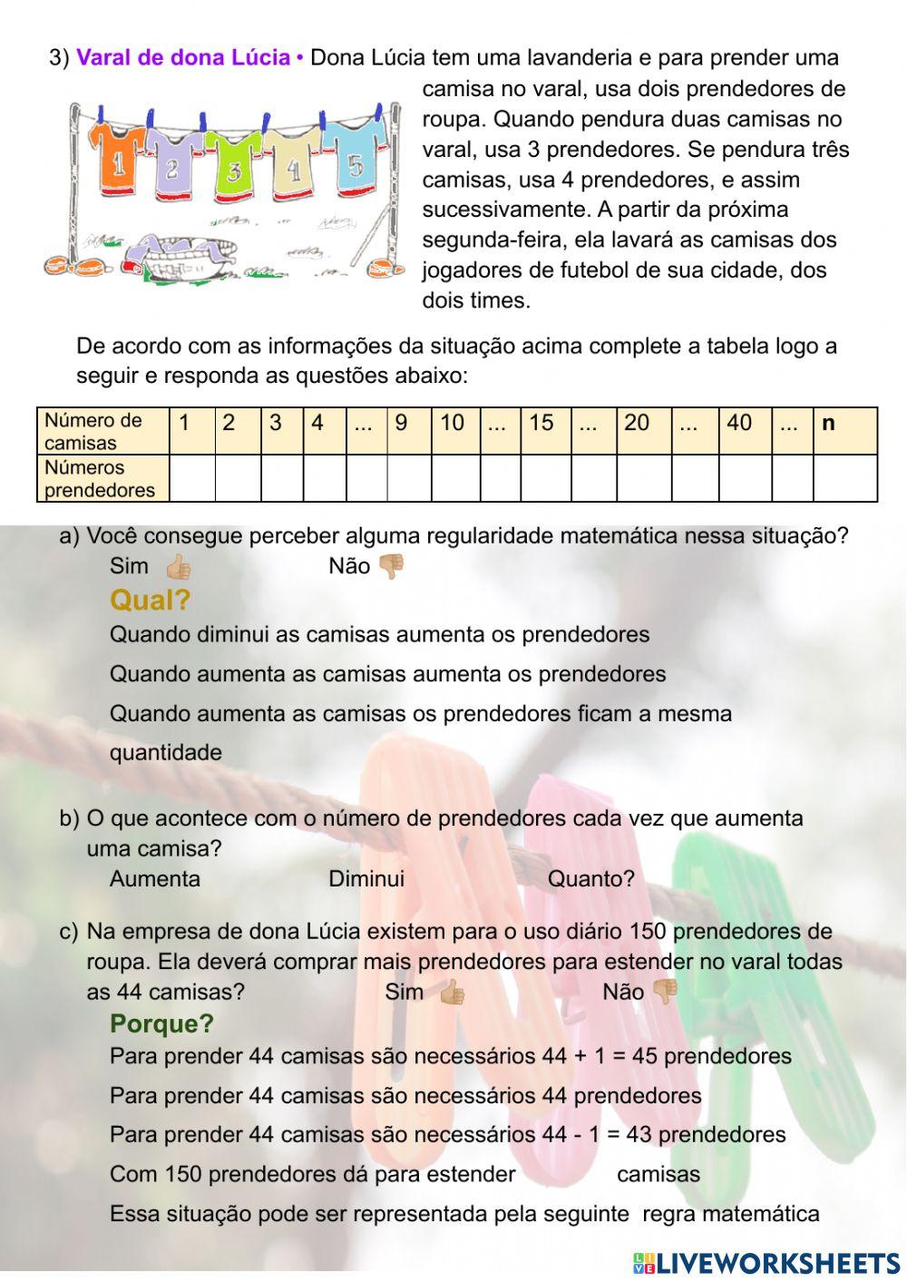 Sequência, Padrão e Regularidade