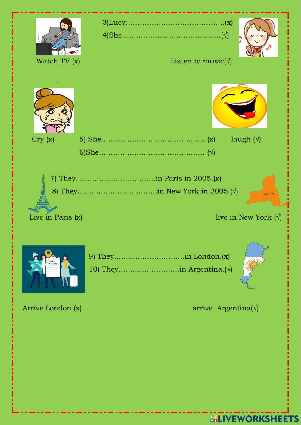 Past simple regular verbs
