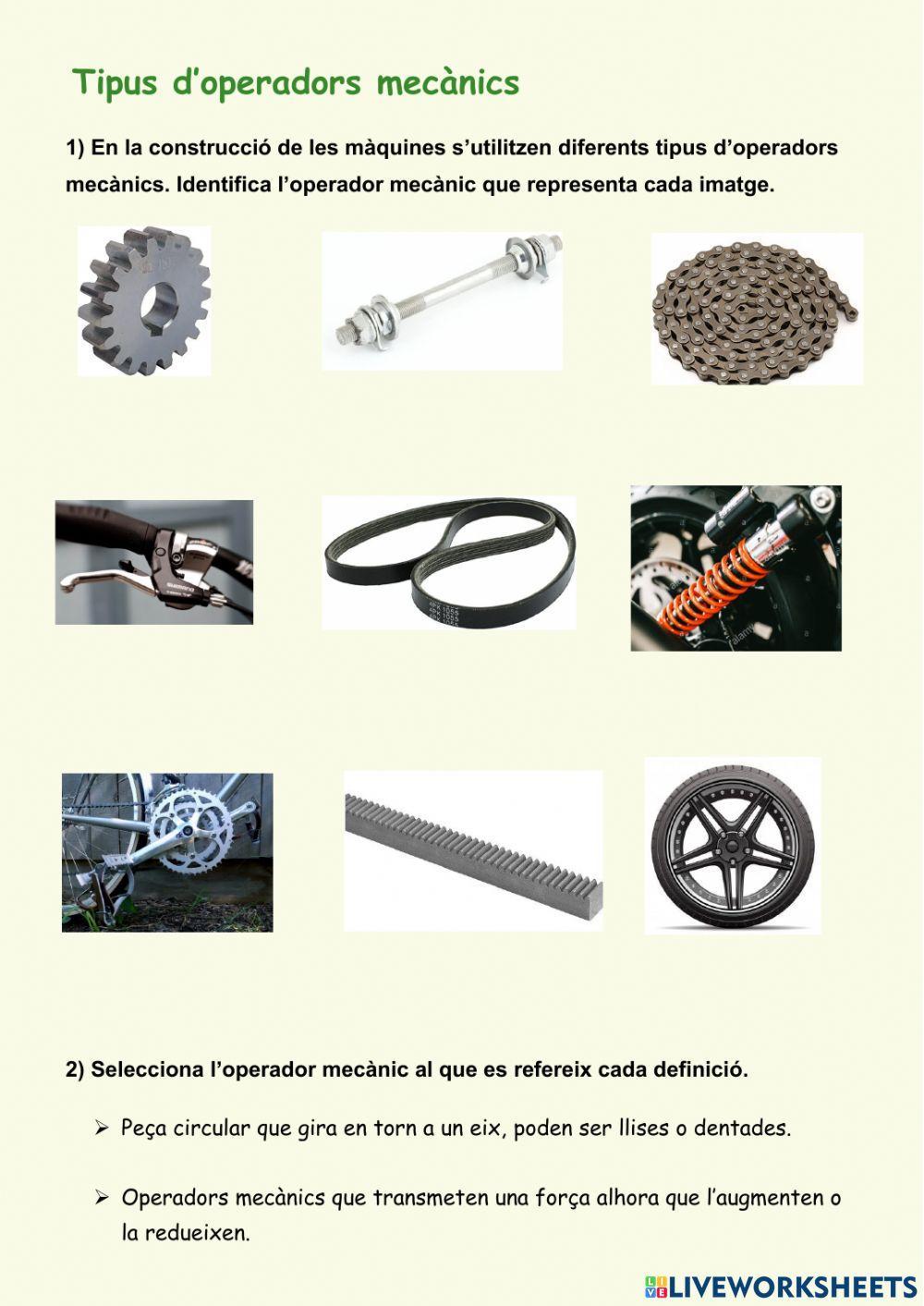 Tipus d'operadors mecànics