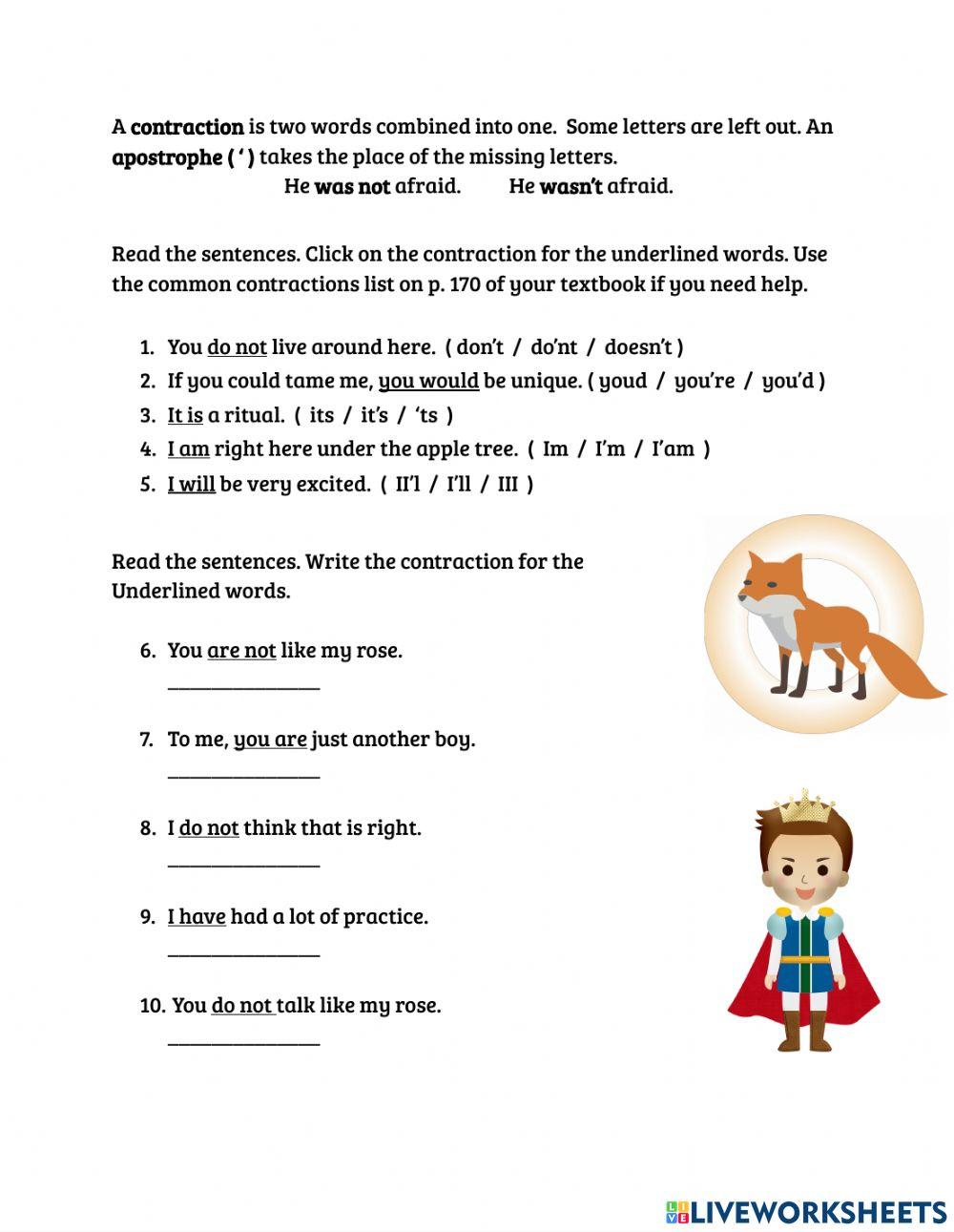 Contractions and Apostrophes