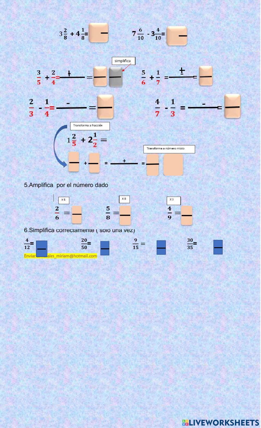 Guia operatoria con fracciones