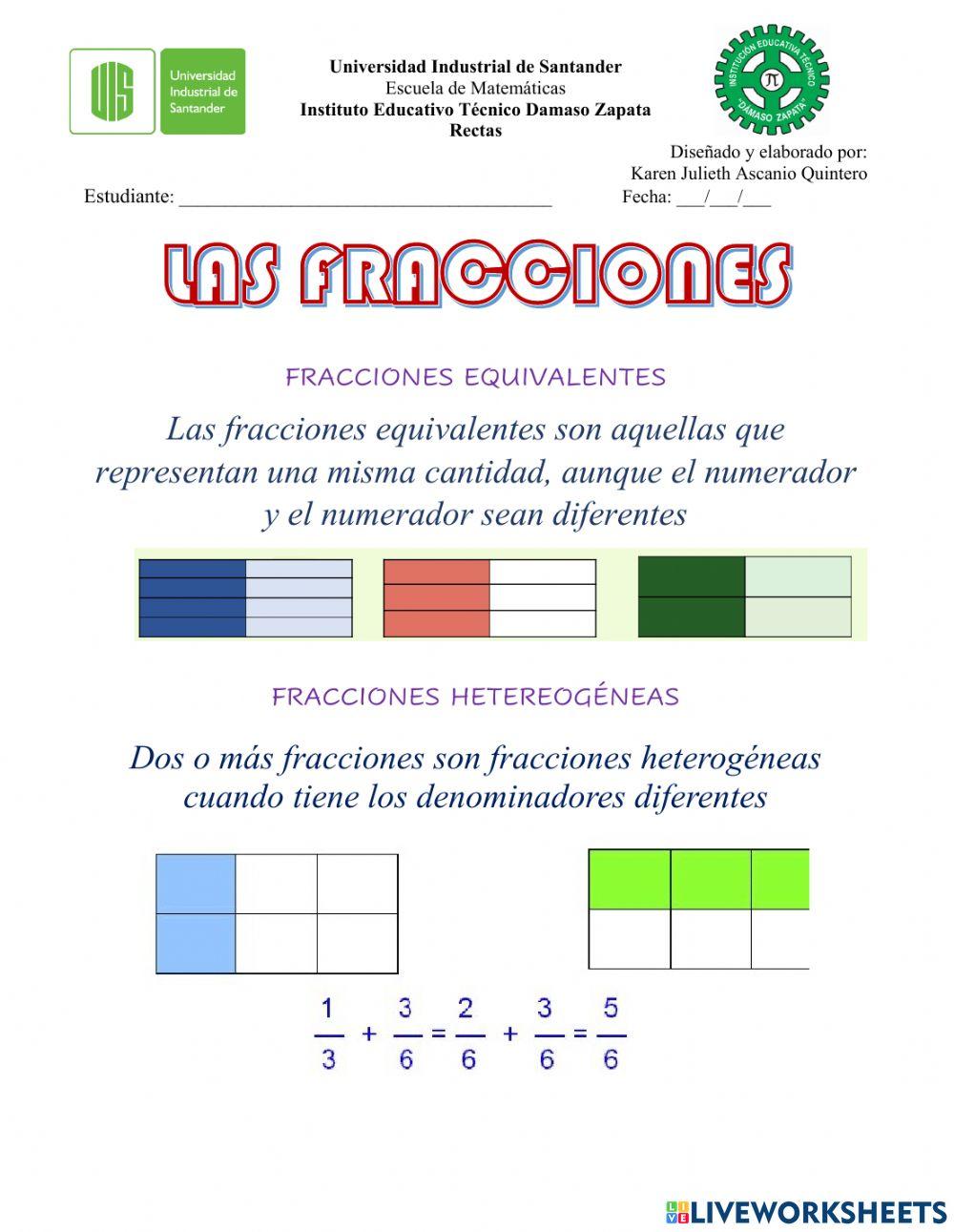 Fracciones hetereogéneas