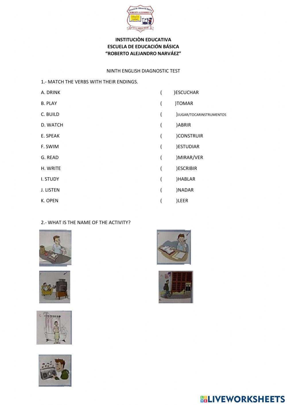 Ninth diagnostic test