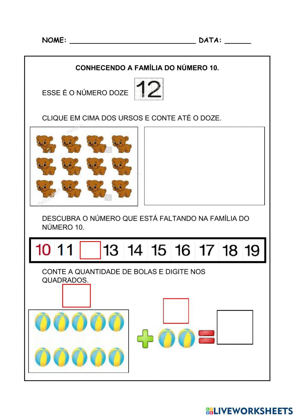 Conhecendo a família do 10 - 12