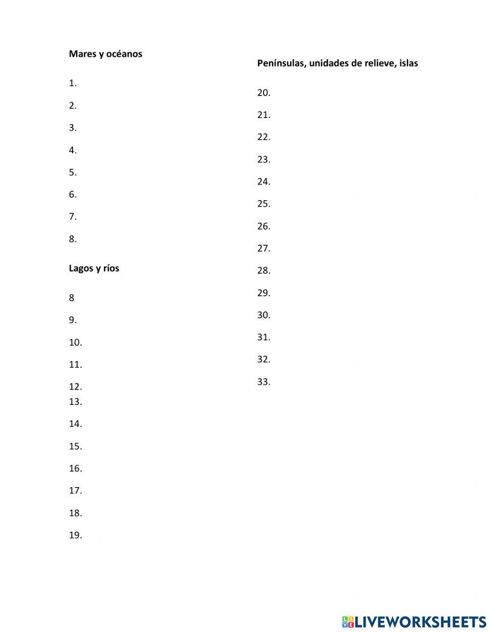 América del Norte - mapa físico
