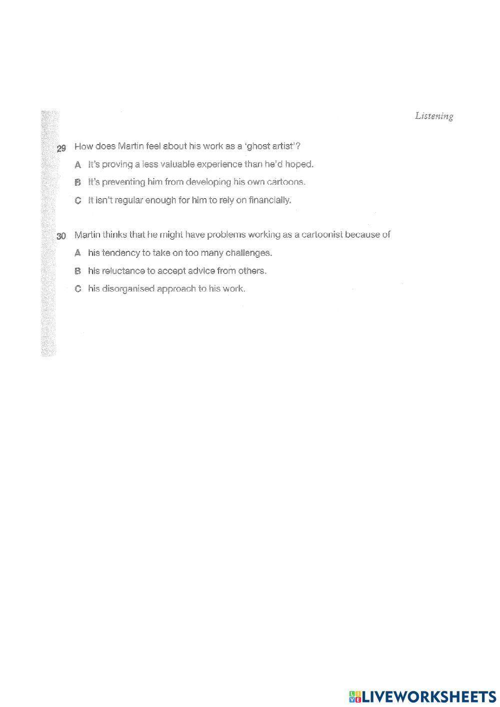 Fce school c3t4 listening p3and4