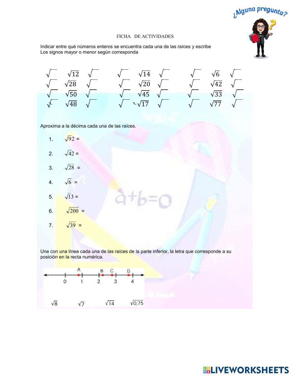 Estimación de raíces cuadradas