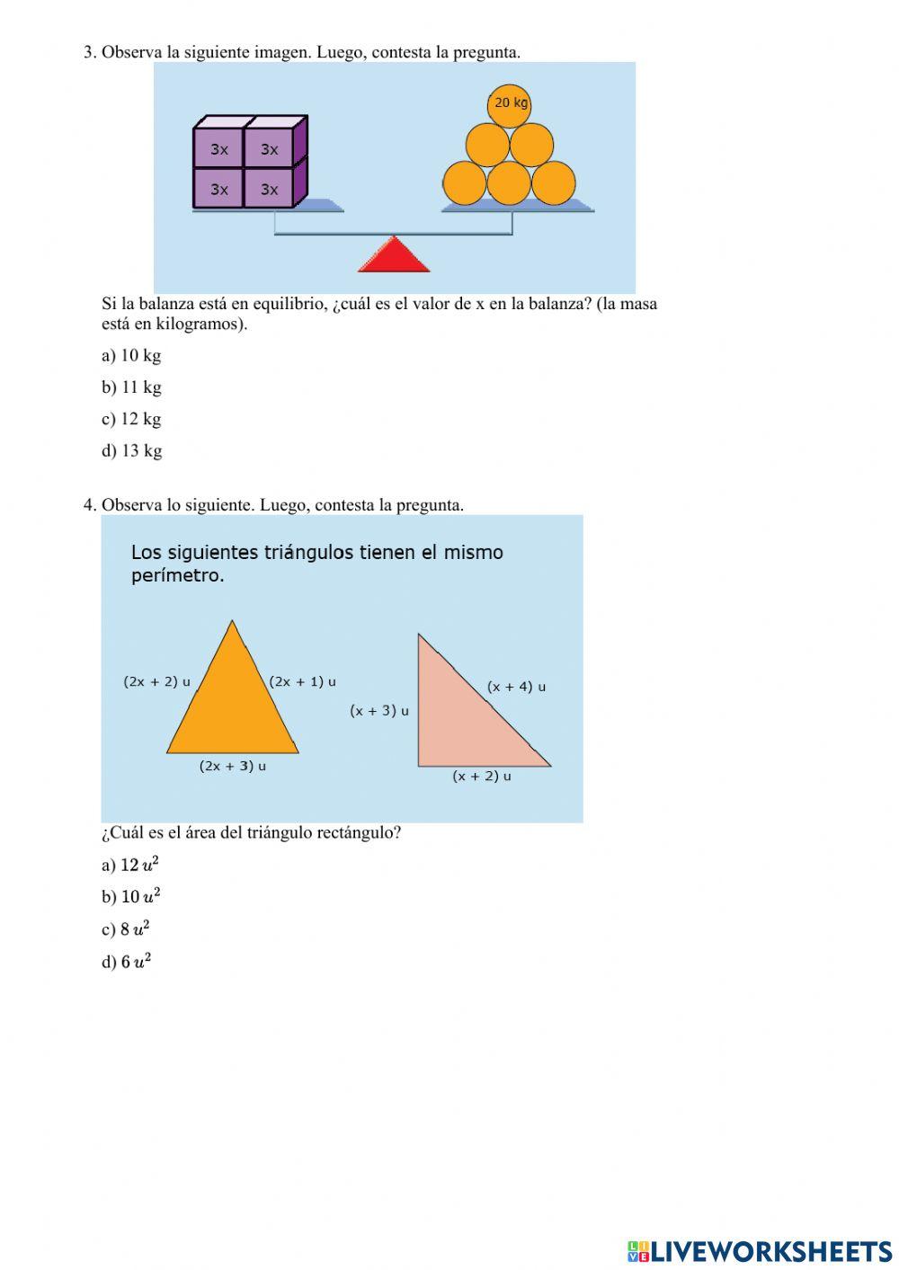 Ecuaciones de primer grado ( problemas).