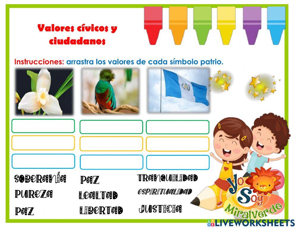 Valores cívicos y ciudadanos Valores cívicos y ciudadanos