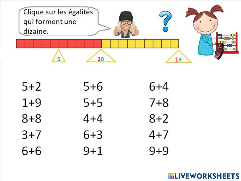 Mathématiques additions Teacher Géraldine 6
