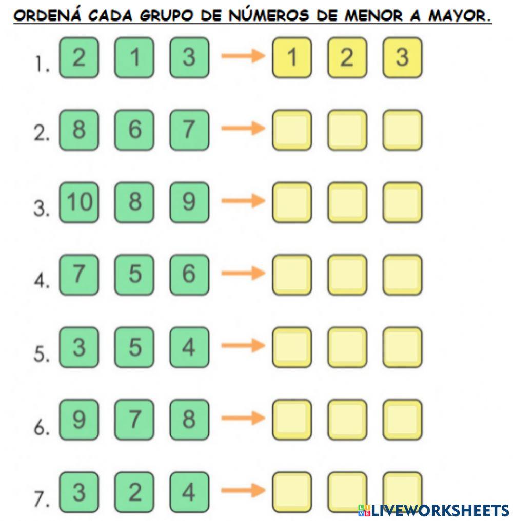 Numeración hasta el 10