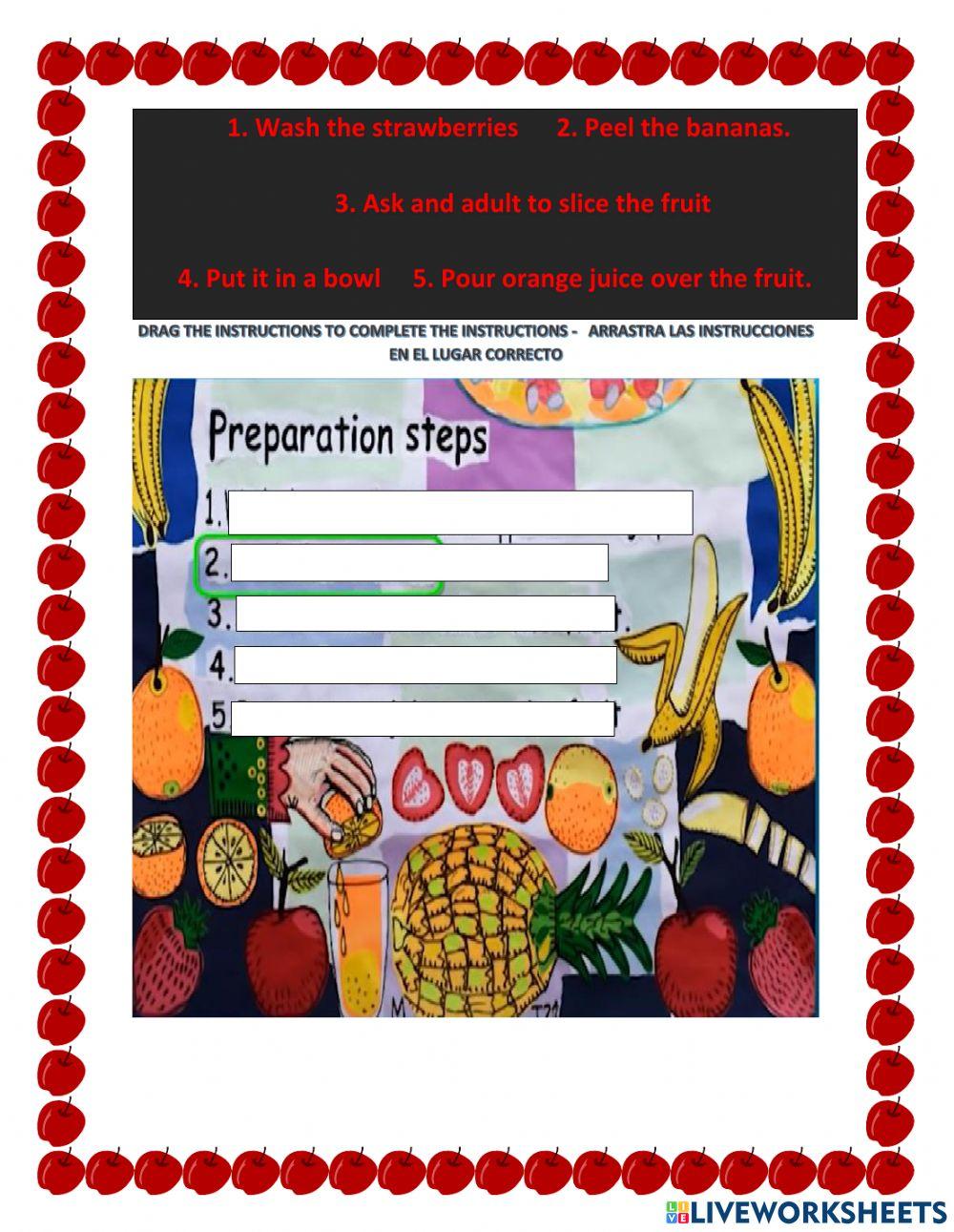 Let's make a fruit salad