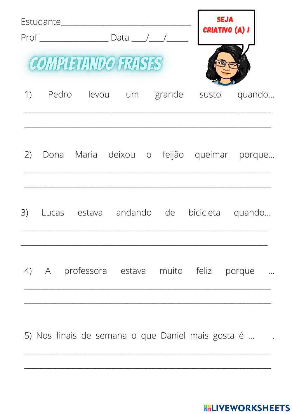 Ampliação de frases