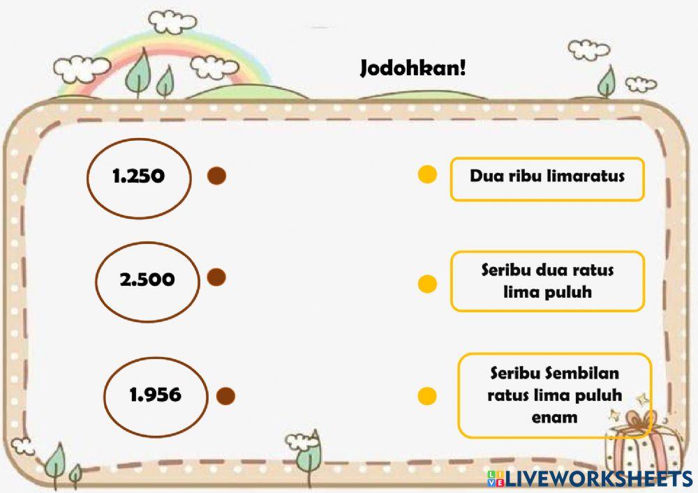 Nilai tempat bilangan