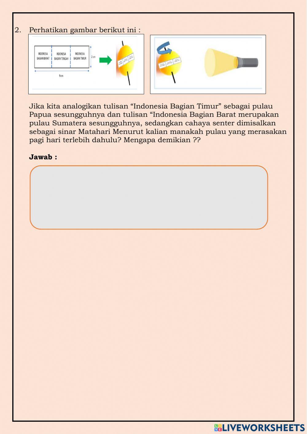 Evaluasi RPP 2 - Planet Bumi