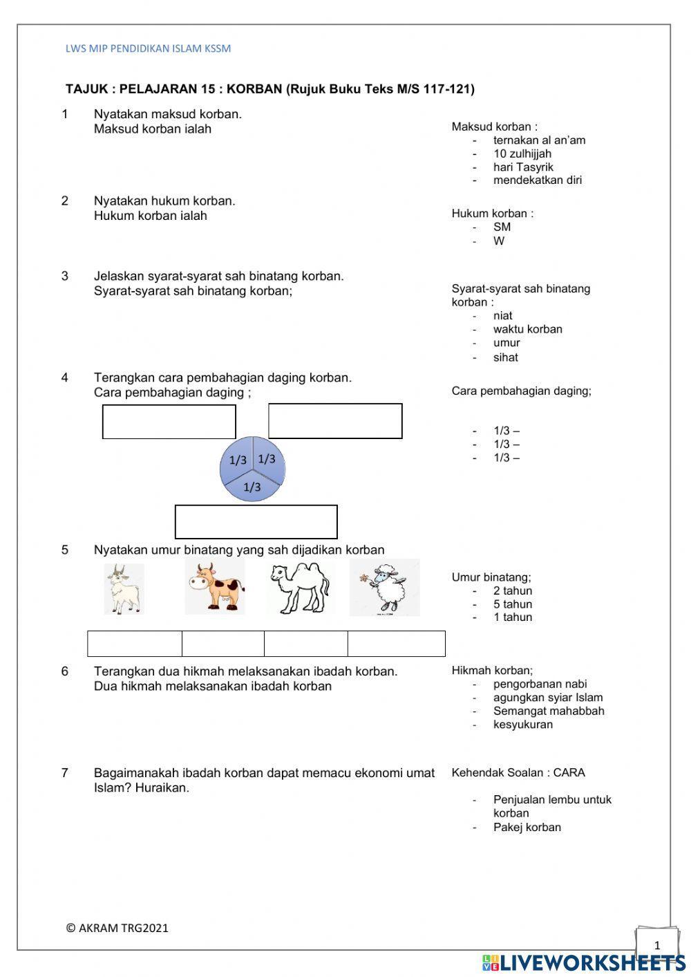 Fikah tg 4 - KORBAN & AKIKAH