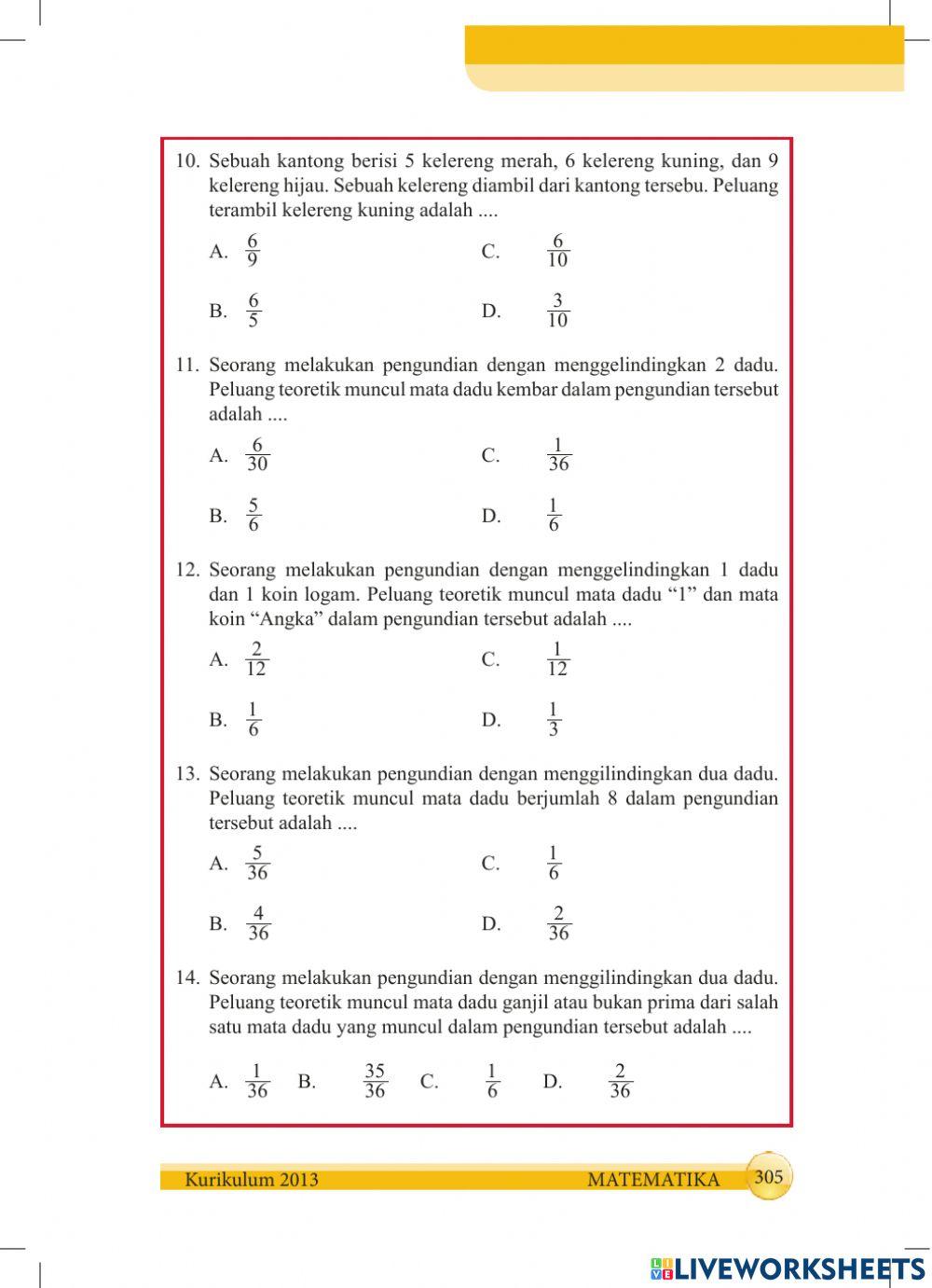 Penilaian Harian Peluang