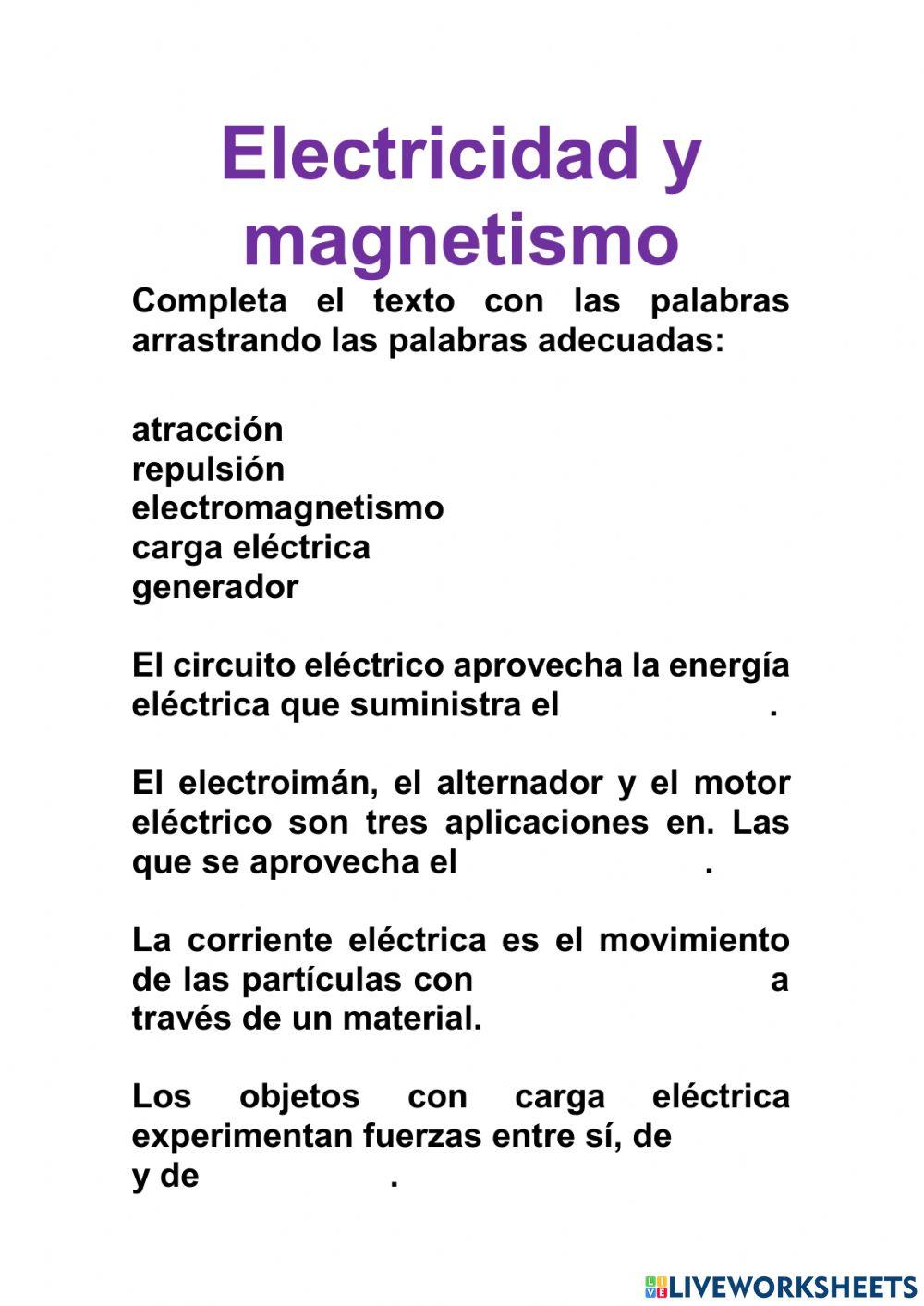 Electricidad y magnetismo