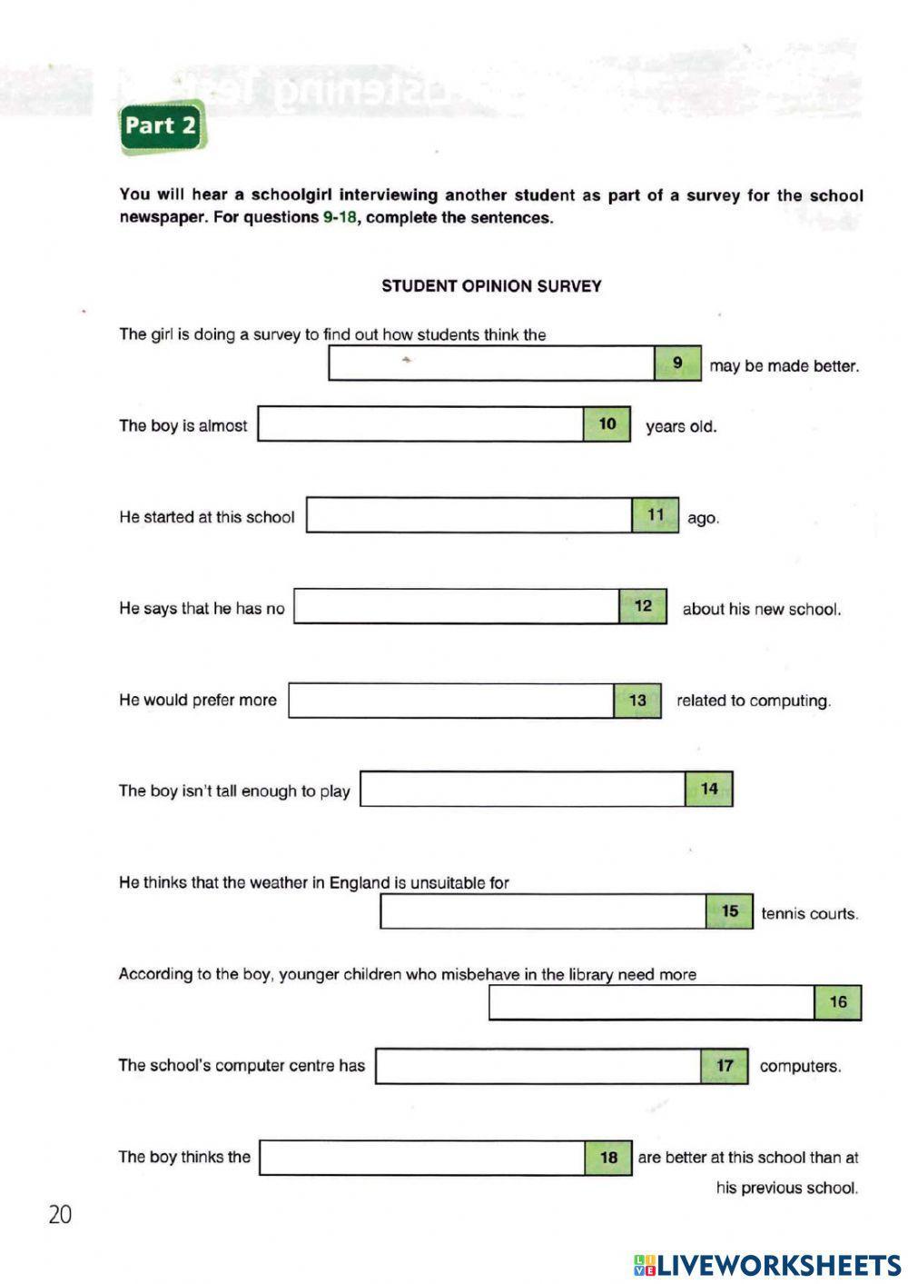 FCE Listening Test - 3, 4