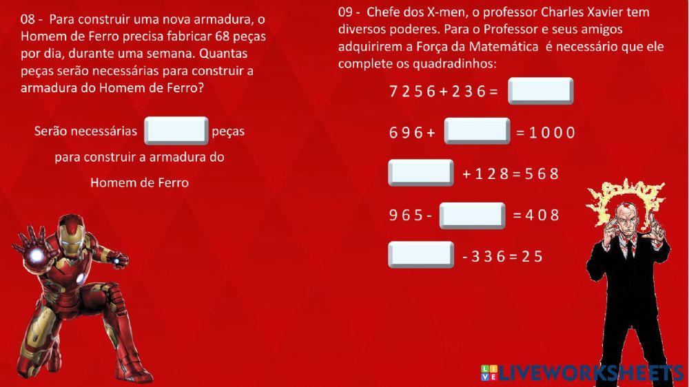 Operações com números inteiros