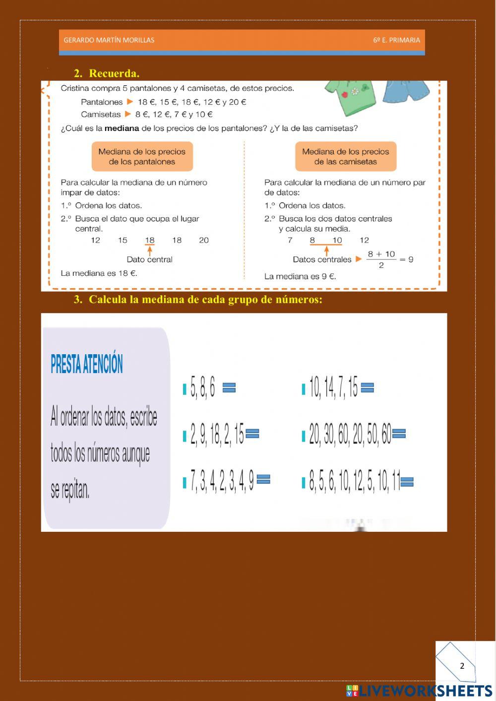 Tratamiento de información. Ficha 26.