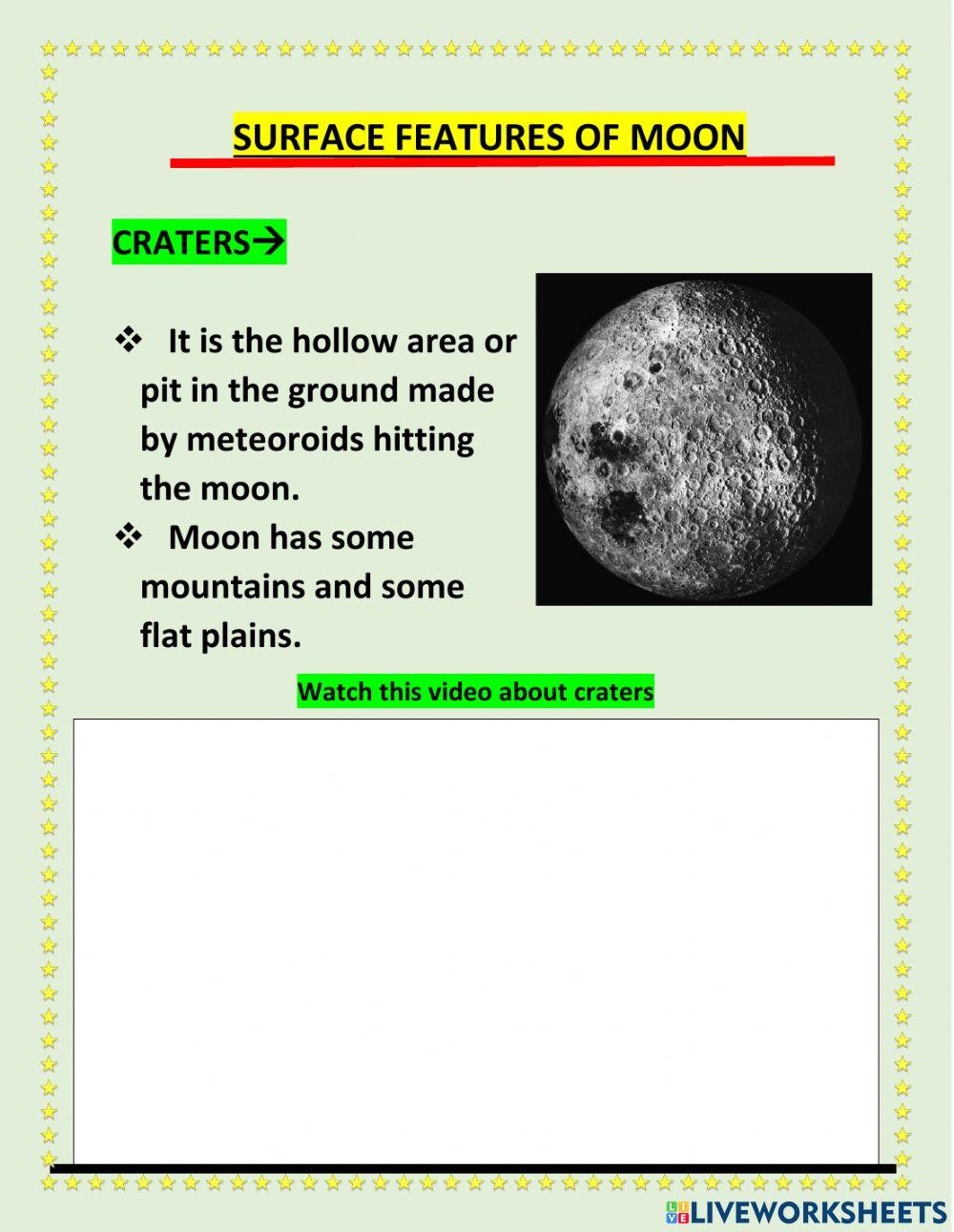 Chapter 10 lesson 2- EARTH AND MOON PART 1
