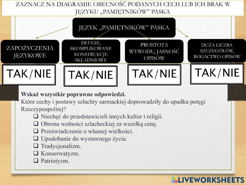 Jan chryzostom pasek pamiętniki