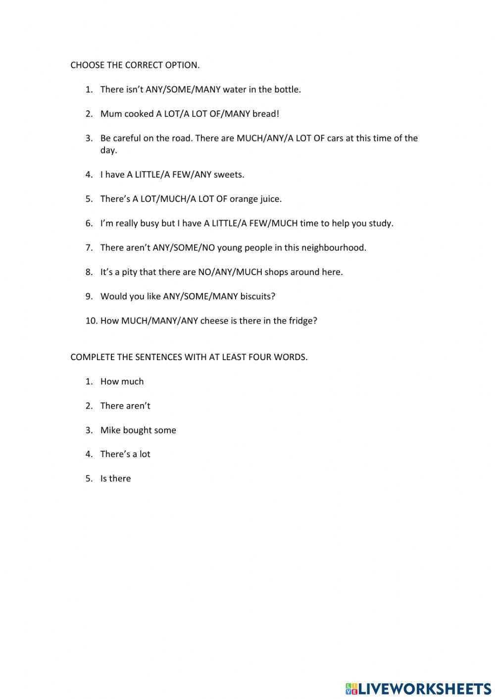 QUANTIFIERS. Teens 5.