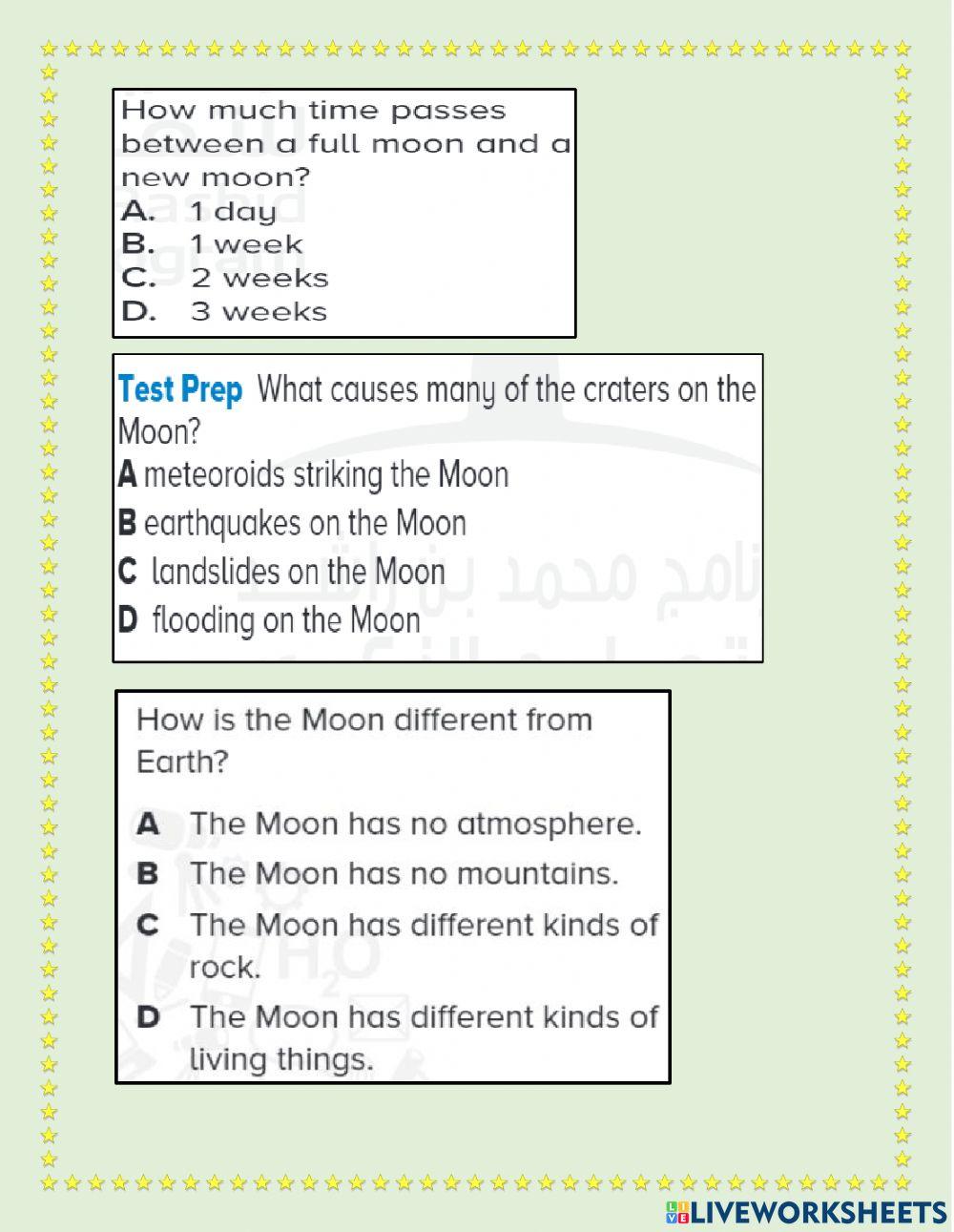 Chapter 10 lesson 2- EARTH AND MOON PART 2