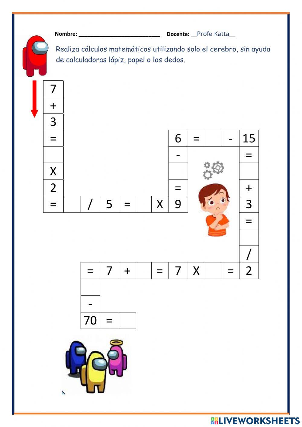 Cálculos matemáticos