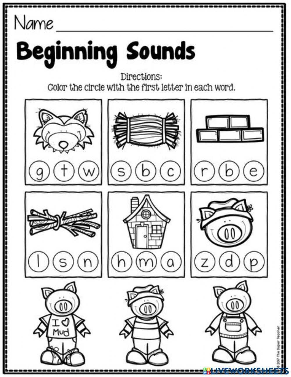 The Three Little Pigs free online exercise Live Worksheets