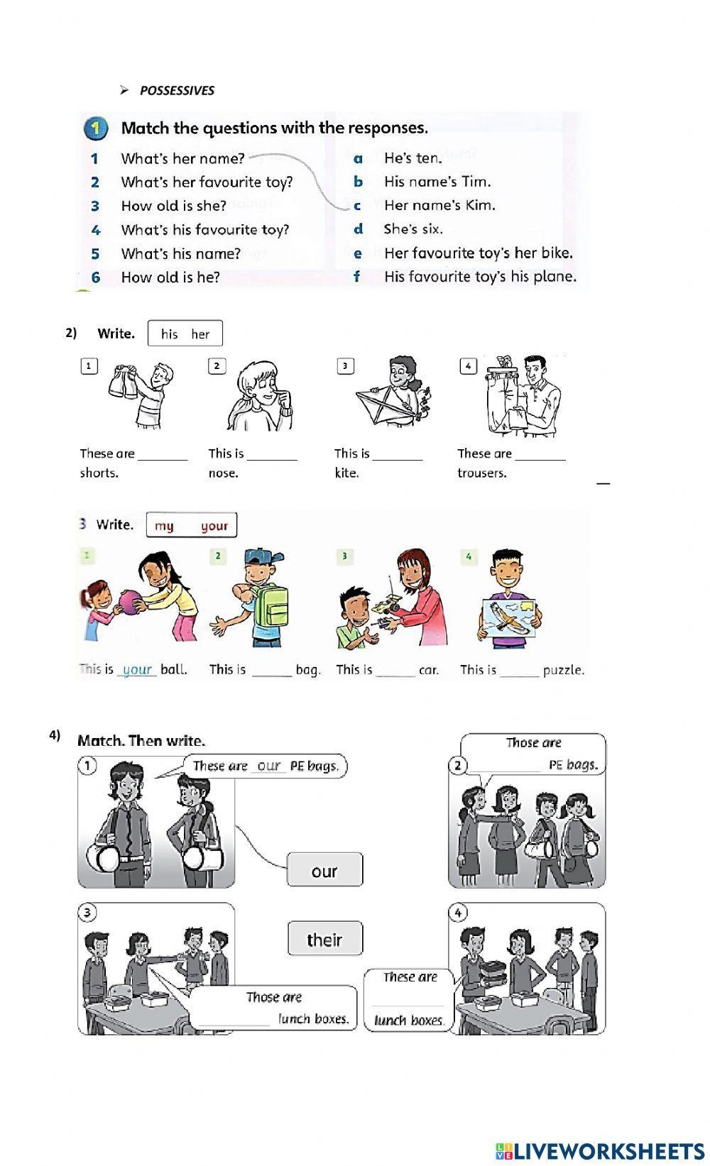 Verb to be and possessive