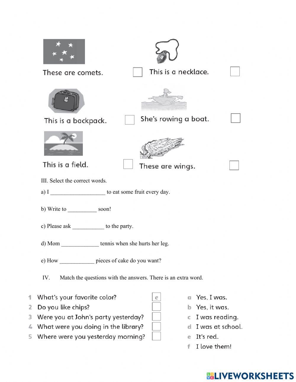 Diagnostic test 6th grade