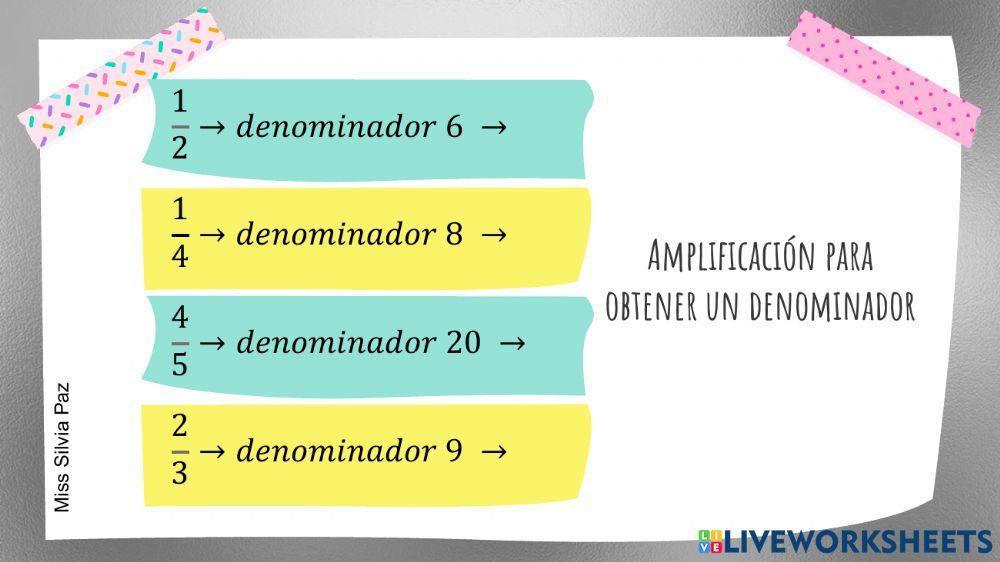 Mcm y amplificación