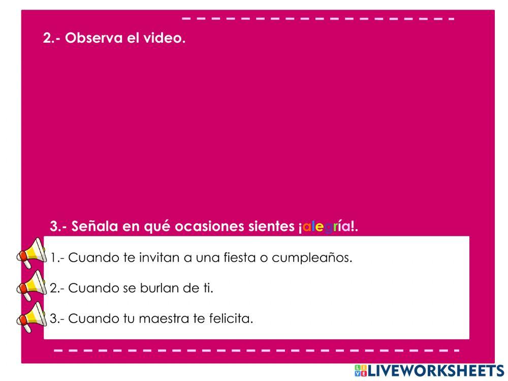 Emoción: la alegría