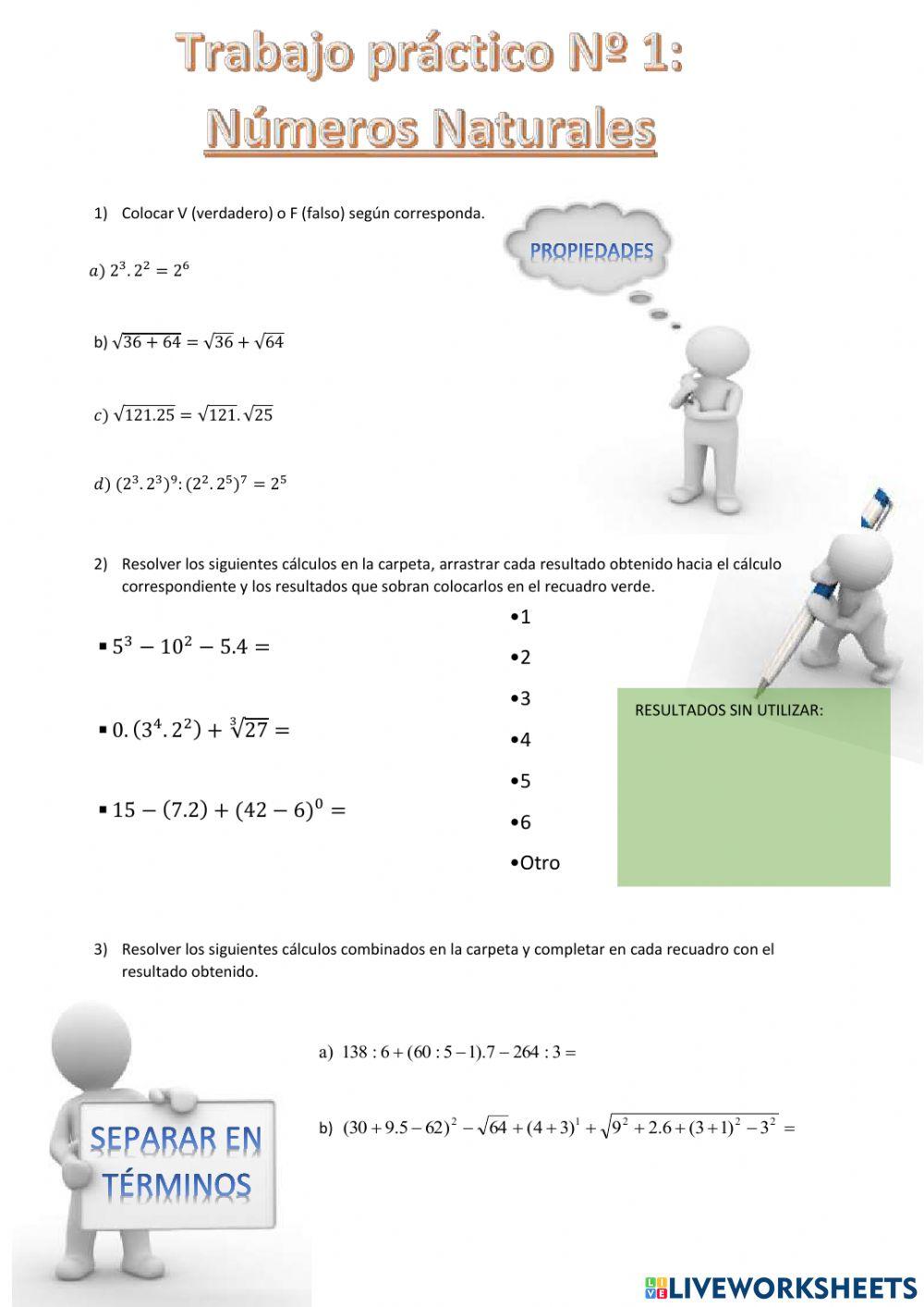 Cálculos combinados