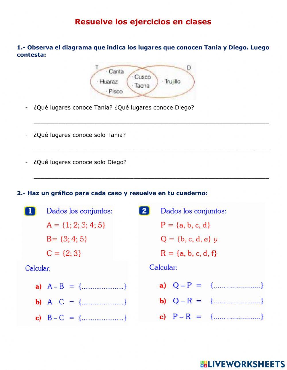 Diferencia de conjuntos
