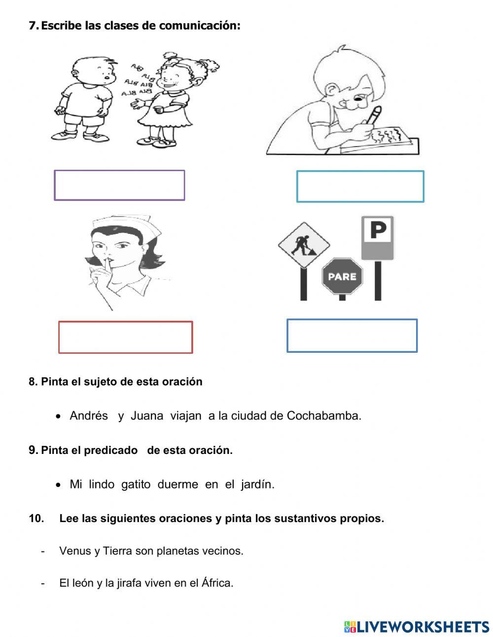 Evaluación  de Lenguaje