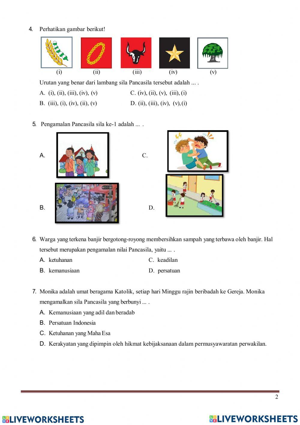 Latihan Ujian Sekolah PKN