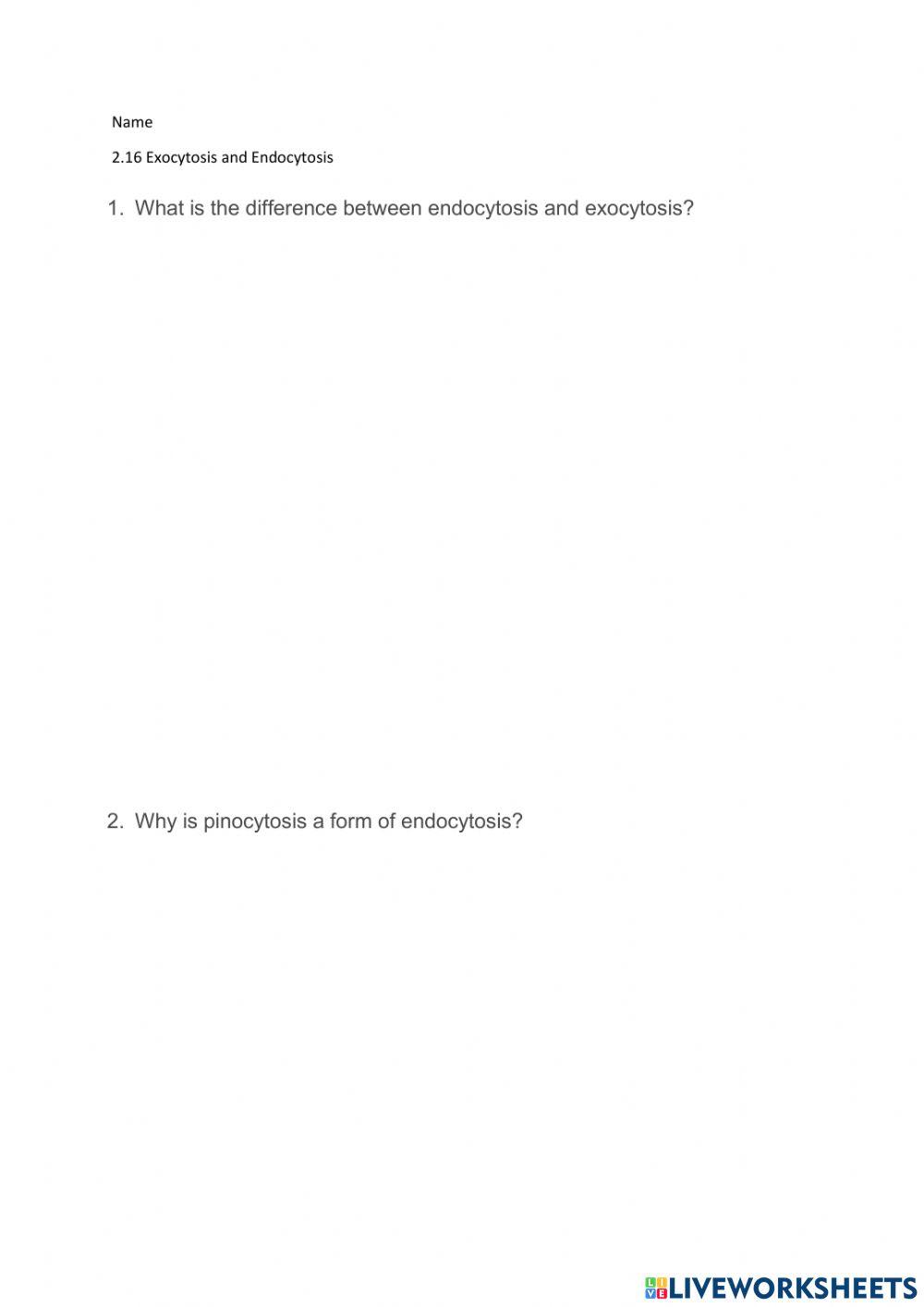 2.16 Exocytosis and Endocytosis