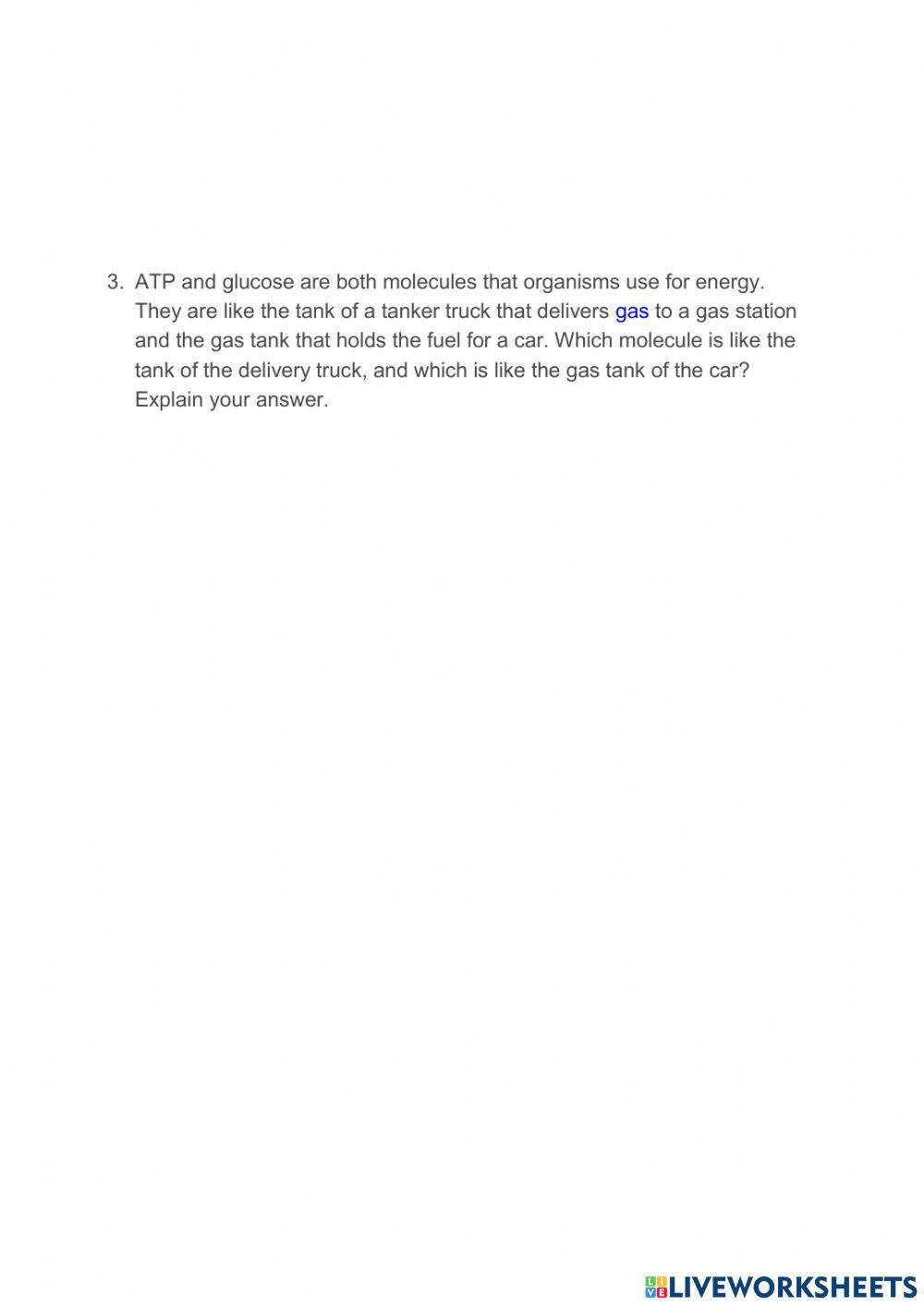 2.18 Glucose and ATP