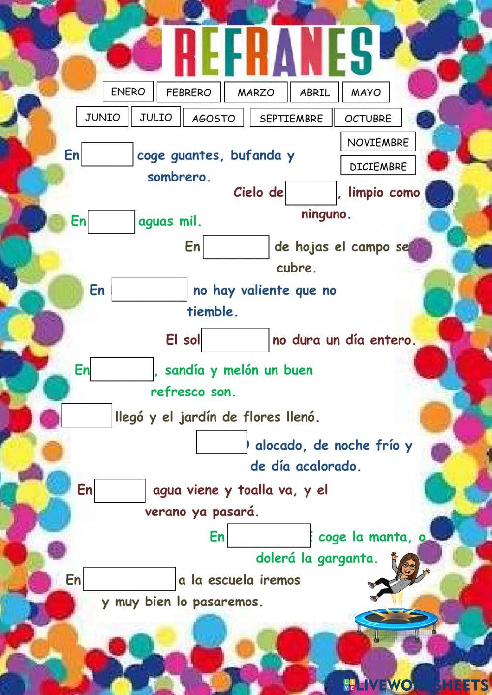 Refranes de los mese del año